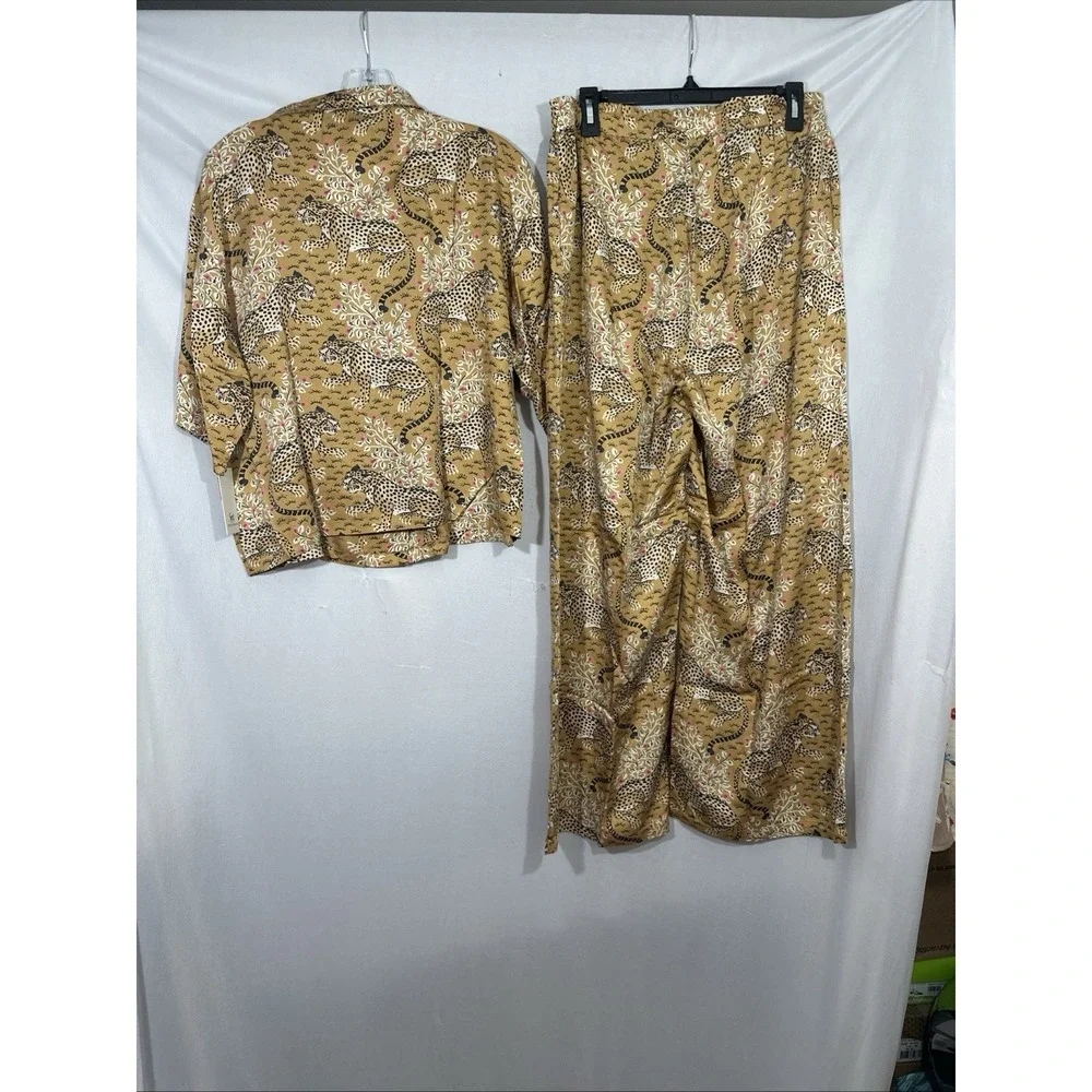NWT $198 Printfresh [‎ Medium Tall ] Eco Satin Wildest Dreams Set Bagheera T2168